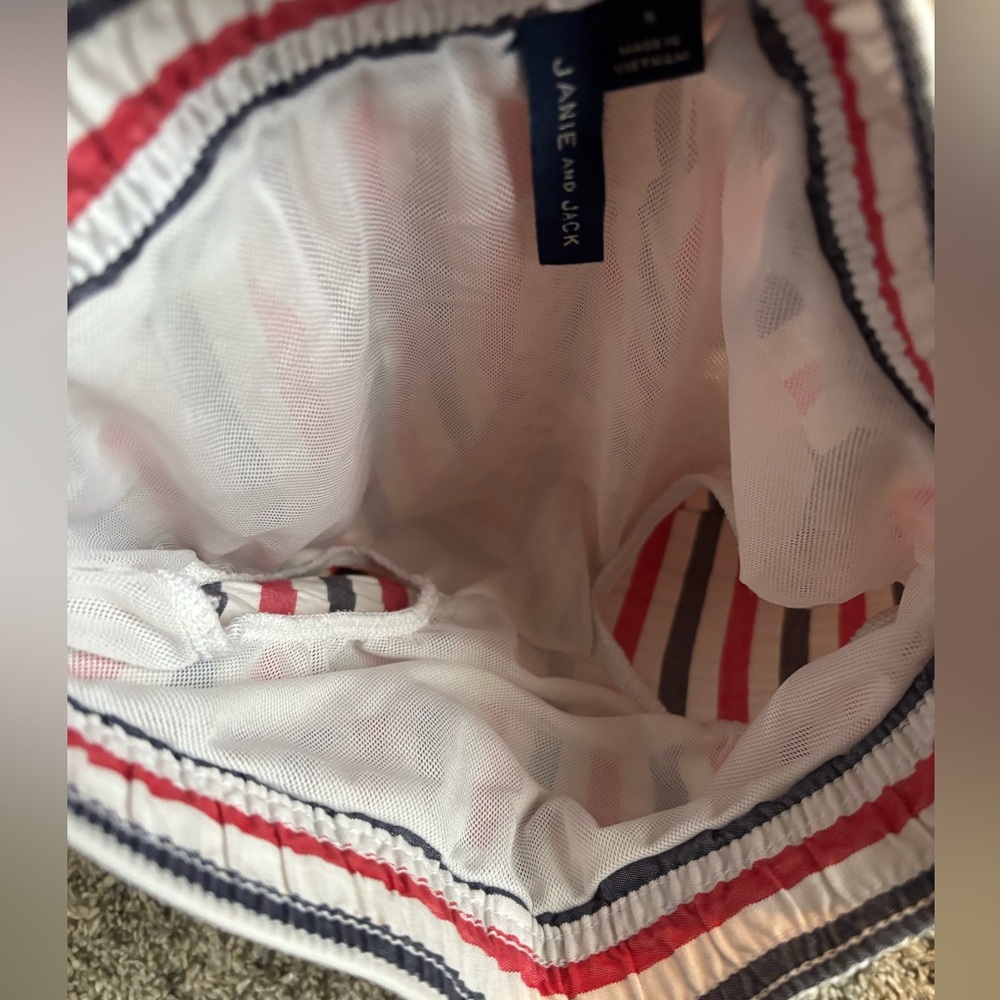 Janie and Jack Striped Swim Trunks - Picture 4 of 4